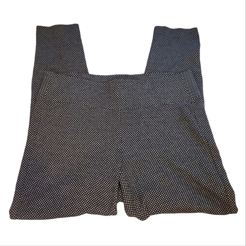 TORRID | Women's black with white micro polka-dots legging dress slacks. Size L.